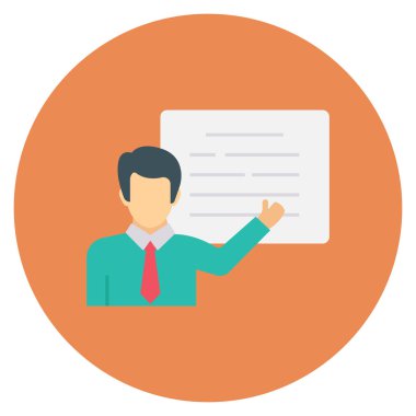 Yönetim kurulu toplantısı için Düz simge başlat 