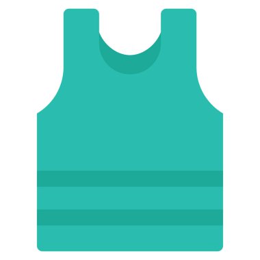 Elbise ve giysi için sağlıklı yaşam düz simgesi