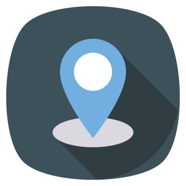 Harita & konumu için Başlangıç Düz simgesi 