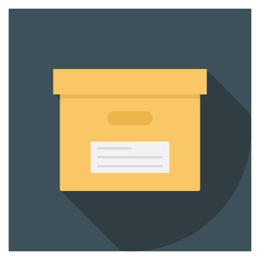 Kargo & kutusu için Yönetim Düz simgesi 