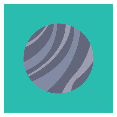 Planets Flat icons for planet  & galaxy