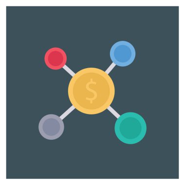 Bağlantı ve iletişim için Düz simge başlat 