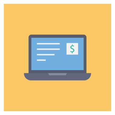 Fatura & makbuzu için Para Düz simgesi 