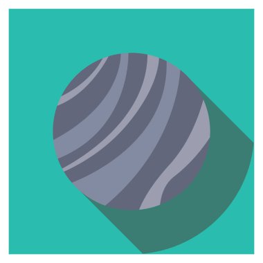 Planets Flat icons for planet  & galaxy