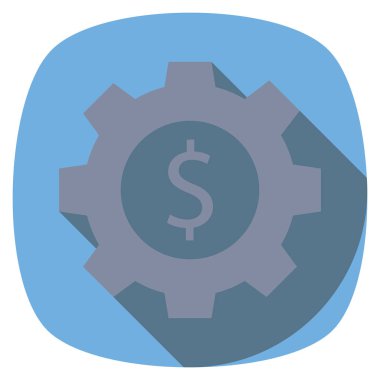 Management Flat icon   for currency  & money 