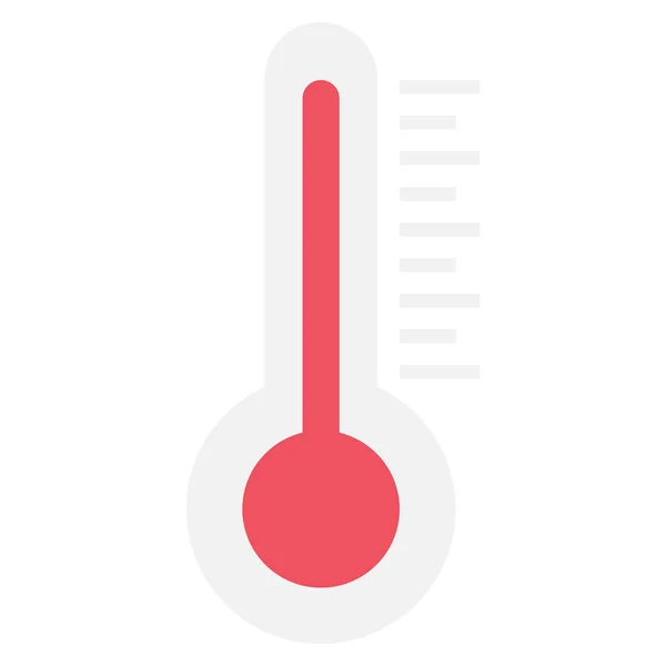 Clima Icono Plano Para Escala Termostato — Archivo Imágenes Vectoriales