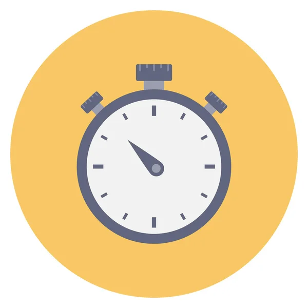Startup Flat Pictogram Voor Deadline Timer — Stockvector