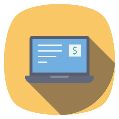 Fatura & makbuzu için Para Düz simgesi 