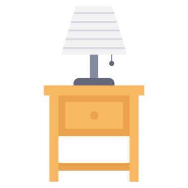 & Yan masa için Mobilya Düz simgeleri