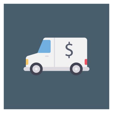 Van & araç için Para Düz simgesi 