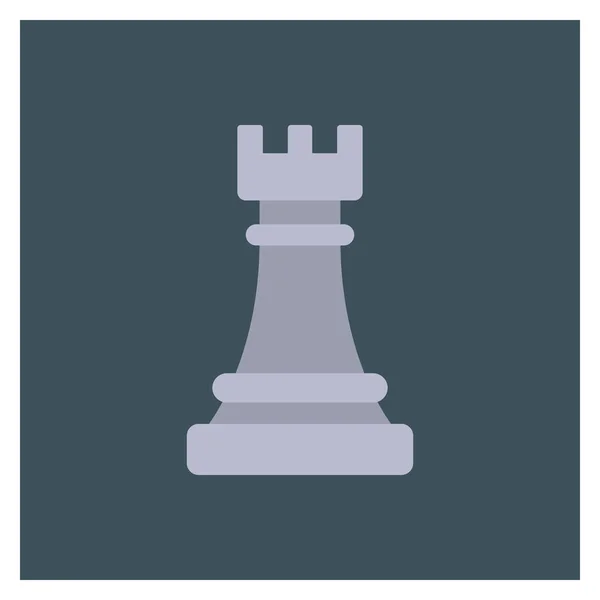 Ref Flat Icon Solution Chess — стоковый вектор