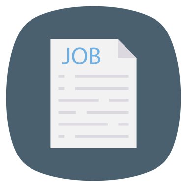 Özgeçmiş & işe alma için İş Görüşmesi Düz simgesi 