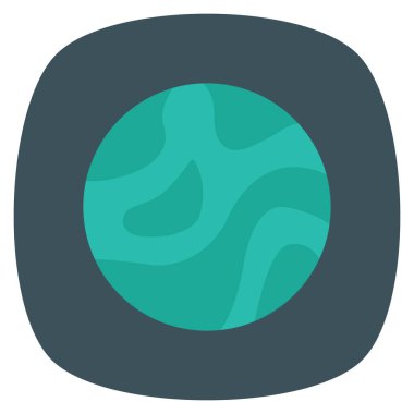 Planets Flat icons for galaxy & space 