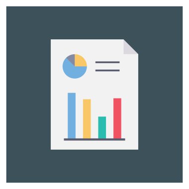 Grafik & raporu için Başlangıç Düz simgesi