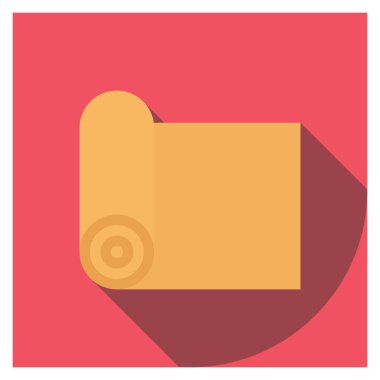 Halı & yoga için sağlıklı yaşam düz simgesi 