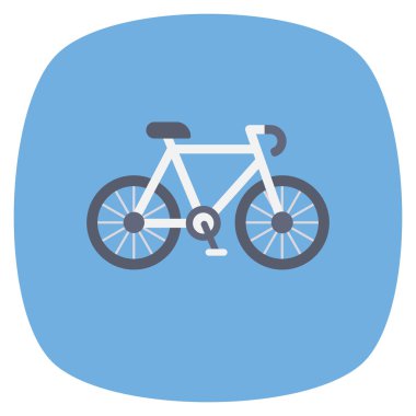 Irk ve bisiklet için sağlıklı yaşam Düz simgesi