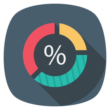 Money Flat icons for chart  & analytics 