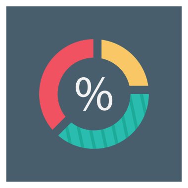Money Flat icons for chart  & analytics 