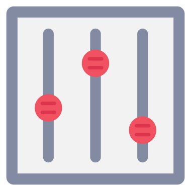 Sinema yassı simgesi, vektör illüstrasyonu.  