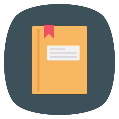 Not defteri & etiketi için Yönetim Düz simgesi 