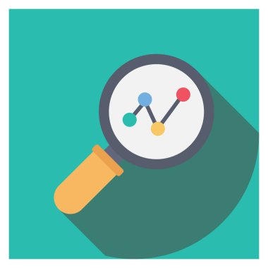 Grafik & araması için Yönetim Düz simgeleri 