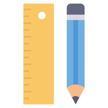 Ölçek & kalem için Düz simge başlat 