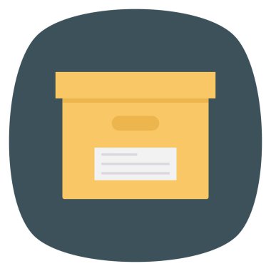 Kargo & kutusu için Yönetim Düz simgesi 