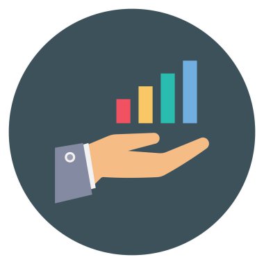 Grafik & artışı için Başlangıç Düz simgesi 