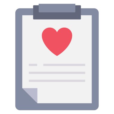 Tıbbi & rapor için sağlıklı yaşam Düz simgesi 