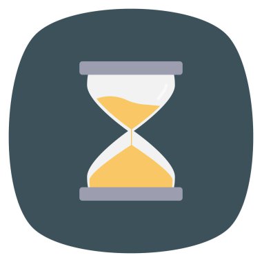 Kum saati ve bekle için Düz simge başlat 