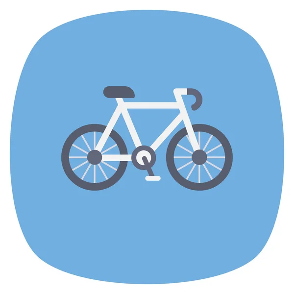 Zdravý Život Flat Ikona Pro Závod Cyklistiku — Stockový vektor