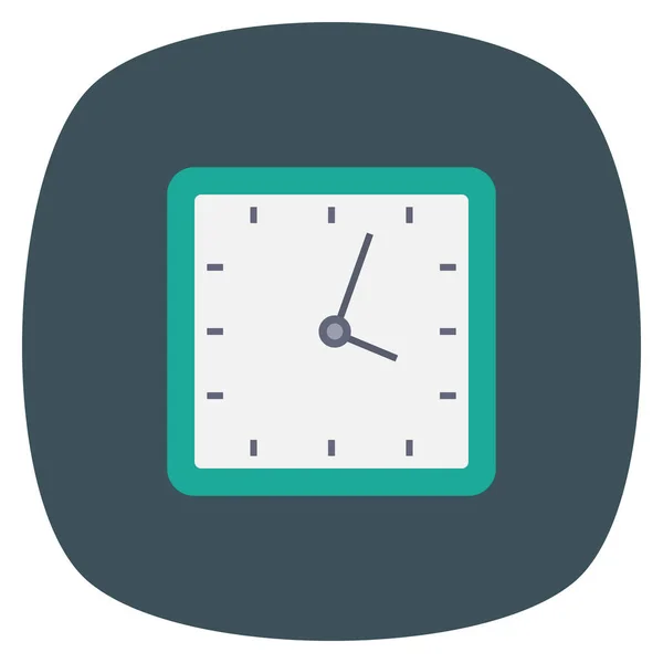 Cinema Flat Icon Vector Illustration Clock — 스톡 벡터