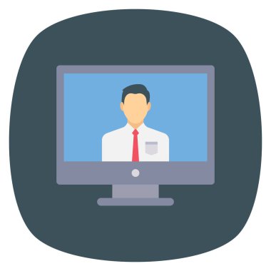 İş görüşmesi için İş Görüşmesi Düz simgesi 