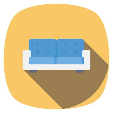 Koltuk ve koltuklar için düz mobilya simgeleri