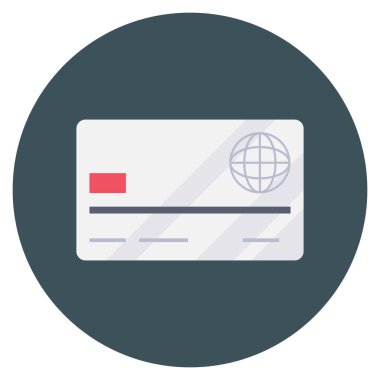 Management Flat icon  for  card  & debit