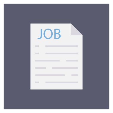 Özgeçmiş & işe alma için İş Görüşmesi Düz simgesi 