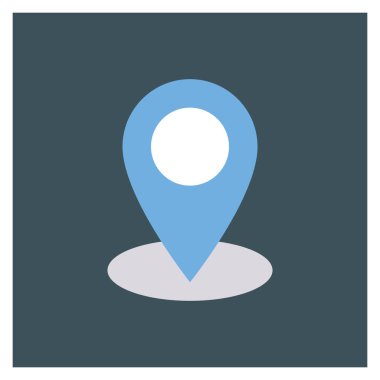 Harita & konumu için Başlangıç Düz simgesi 