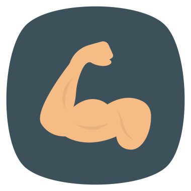 Kas ve zindelik için saglikli yasam simgesi 