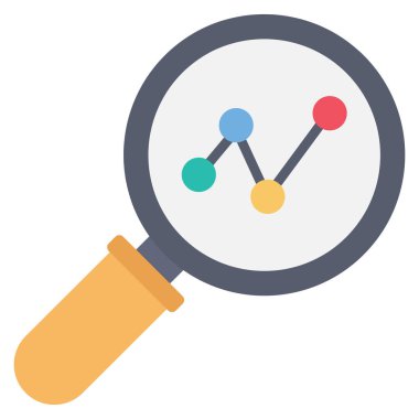 Grafik & araması için Yönetim Düz simgesi 