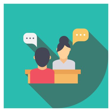 İş görüşmesi için İş Görüşmesi Düz simgesi 