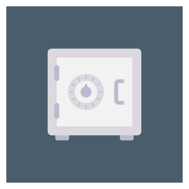 Money Flat icons for locker  & bank