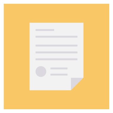 Management Flat icon  for bill  & file 