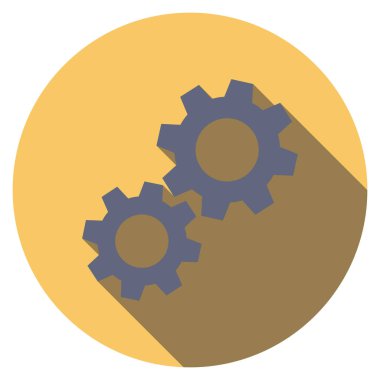 Dişli & çark için Düz simge başlat 