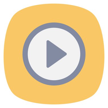 Sinema yassı ikonu, vektör illüstrasyonu. çalName