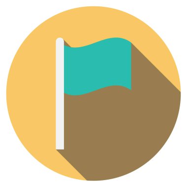 Management Flat icon for goal  & achieve