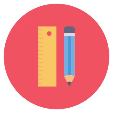 Ölçek & kalem için Düz simge başlat 