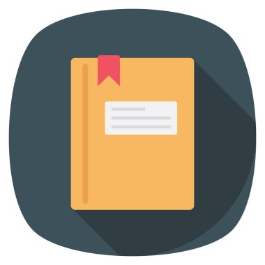 Not defteri & etiketi için Yönetim Düz simgesi 