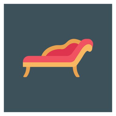 Koltuk ve koltuklar için düz mobilya simgeleri