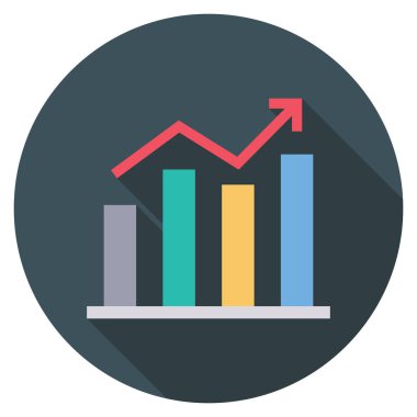 Grafik & artışı için Başlangıç Düz simgesi 