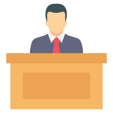 İşe alım & yöneticisi için İş Görüşmesi Düz simgeleri 